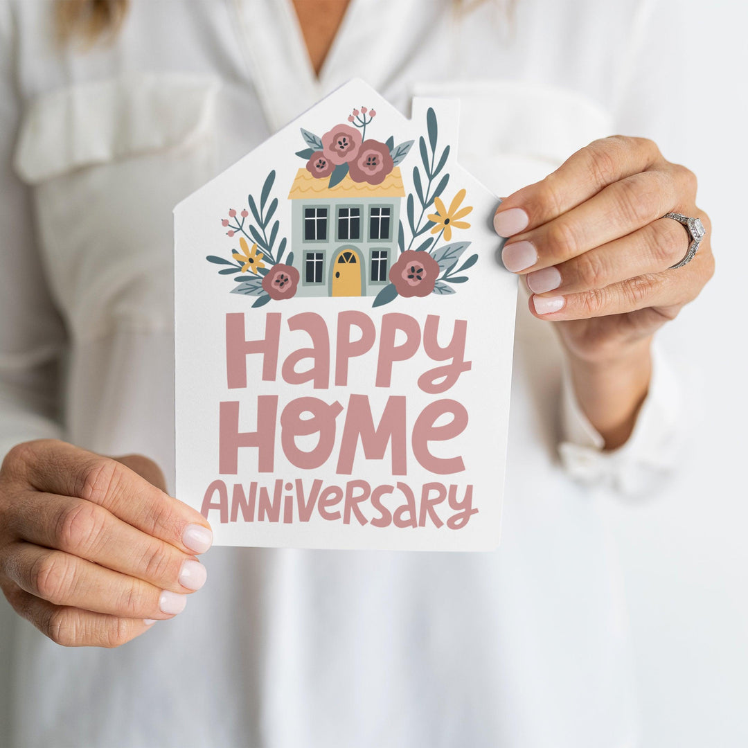 Set of "Happy Home Anniversary" Colorful Greeting Cards | Envelopes Included | 44-GC002 Greeting Card Market Dwellings   