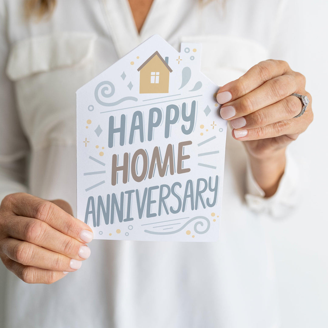 Set of "Happy Home Anniversary" Colorful Greeting Cards | Envelopes Included | 47-GC002 Greeting Card Market Dwellings   