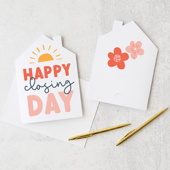 Set of "Happy Closing Day" Greeting Cards | Envelopes Included | 48-GC002-AB Greeting Card Market Dwellings PINK  