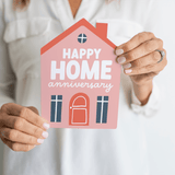 "Happy Home Anniversary" | Real Estate & Mortgage Greeting Cards with Envelopes Greeting Card Market Dwellings