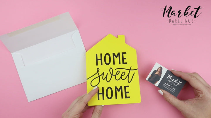 Set of "Home Sweet Home" Greeting Cards | Envelopes Included | 3-GC002