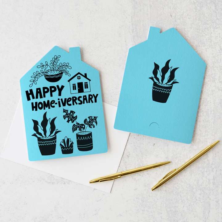 Set of Happy Home-iversary | Greeting Cards | Envelopes Included | 54-GC002 - Market Dwellings