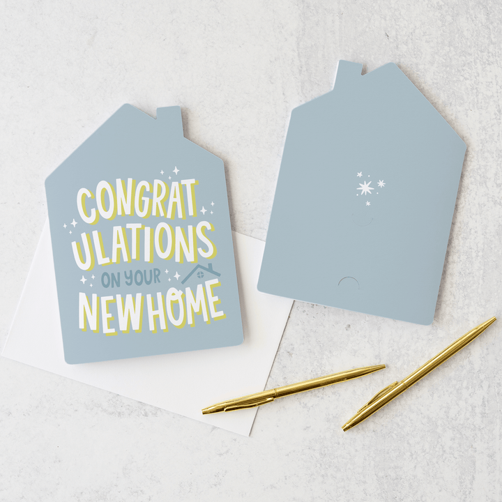 Set of Congratulations On Your New Home | Greeting Cards | Envelopes Included | 56-GC002-AB Greeting Card Market Dwellings SKY  