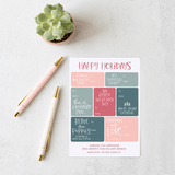 Happy Holidays | Gift Tag Sticker Sheets Stickers Market Dwellings