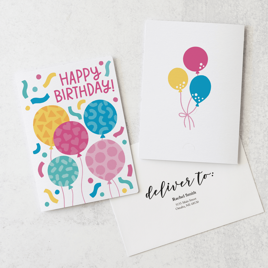 Set of Happy Birthday! | Greeting Cards | Envelopes Included | 52-GC001 - Market Dwellings