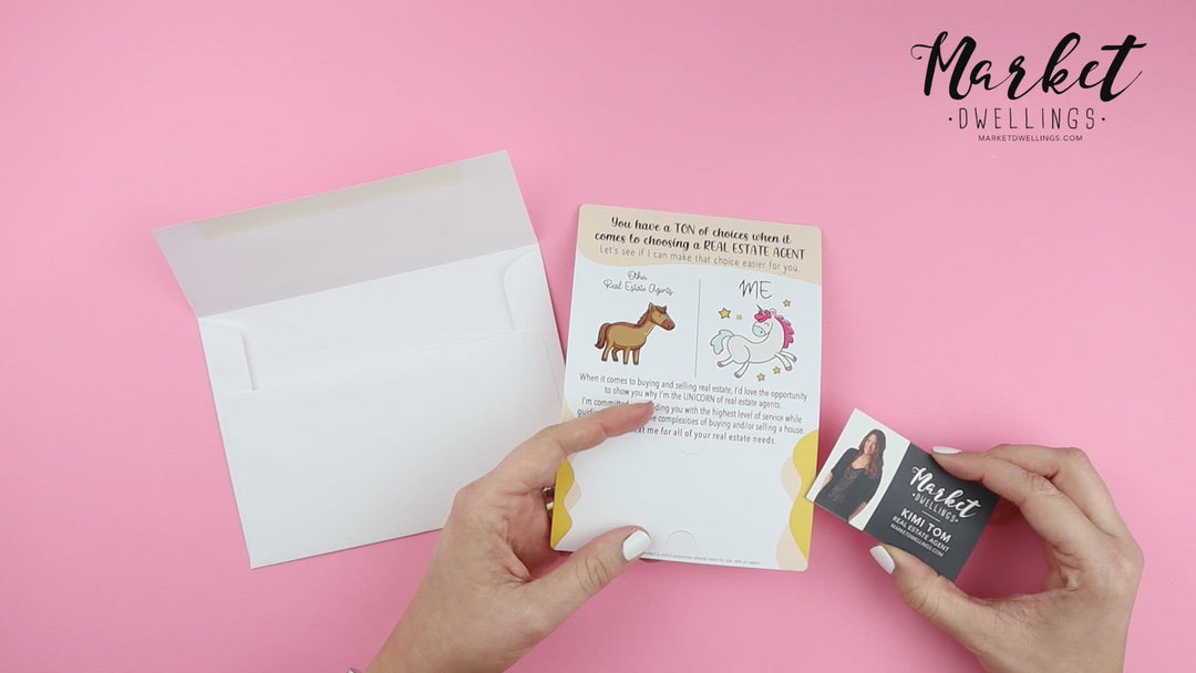 Set of "Other Real Estate Agents and ME" Unicorn Mailer | Envelopes Included  | M2-M007
