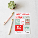 Happy Holidays | Gift Tag Sticker Sheets Stickers Market Dwellings