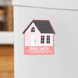 House-Shaped Magnets Magnet Market Dwellings PINK 10
