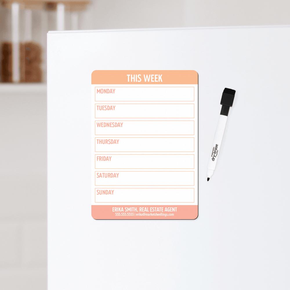 Customizable | Dry Erase Memo Refrigerator Magnets | DSM57-06-AB - Market Dwellings