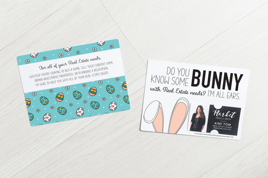 Set of "Do You Know Some BUNNY" Double Sided Mailers | Envelopes Included | Easter | E1-M003 Mailer Market Dwellings   