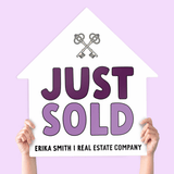 Just Sold Real Estate House Sign Photo Prop House Sign Market Dwellings EGGPLANT 1