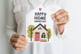 Happy Home Anniversary | Real Estate & Mortgage Greeting Cards with Envelopes Greeting Card Market Dwellings