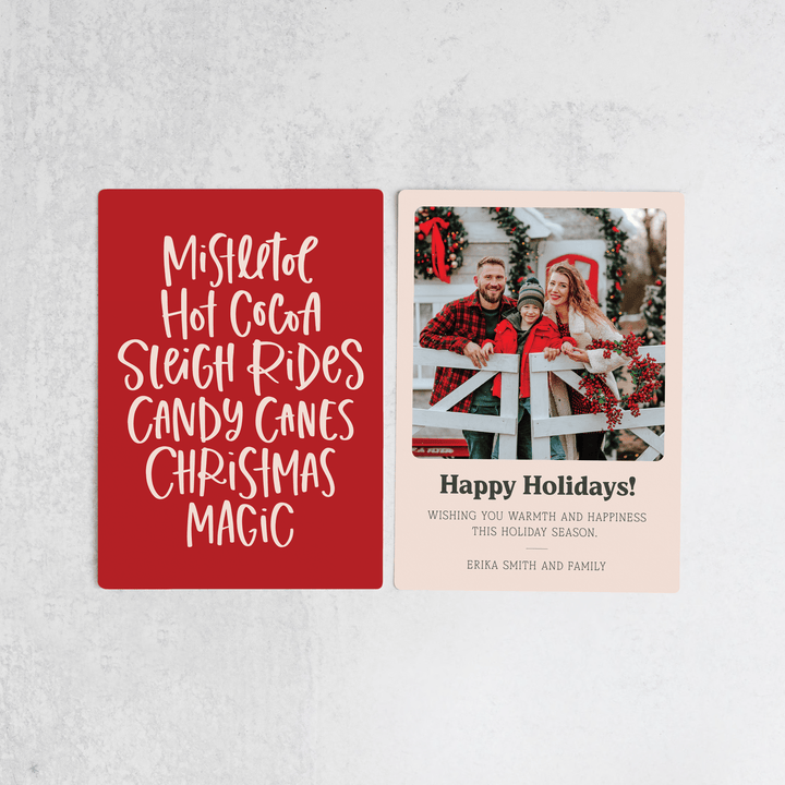 Customizable | Set of Christmas Magic Photo Mailers | Envelopes Included | M14-M006 Mailer Market Dwellings   