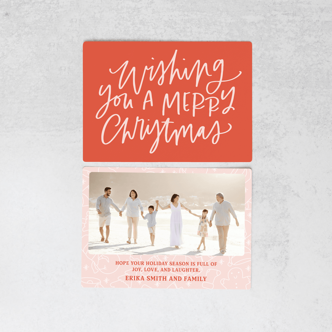 Customizable | Set of Wishing You a Merry Christmas Photo Mailers | Envelopes Included | M16-M006 Mailer Market Dwellings   