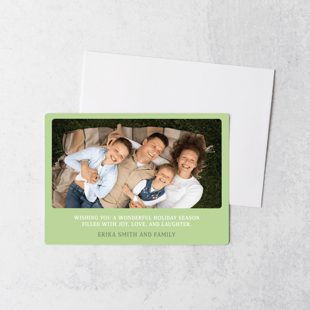 Customizable | Set of Warm Winter Wishes Photo Mailers | Envelopes Included | M13-M006 - Market Dwellings