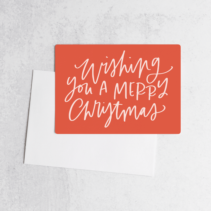 Customizable | Set of Wishing You a Merry Christmas Photo Mailers | Envelopes Included | M16-M006 - Market Dwellings