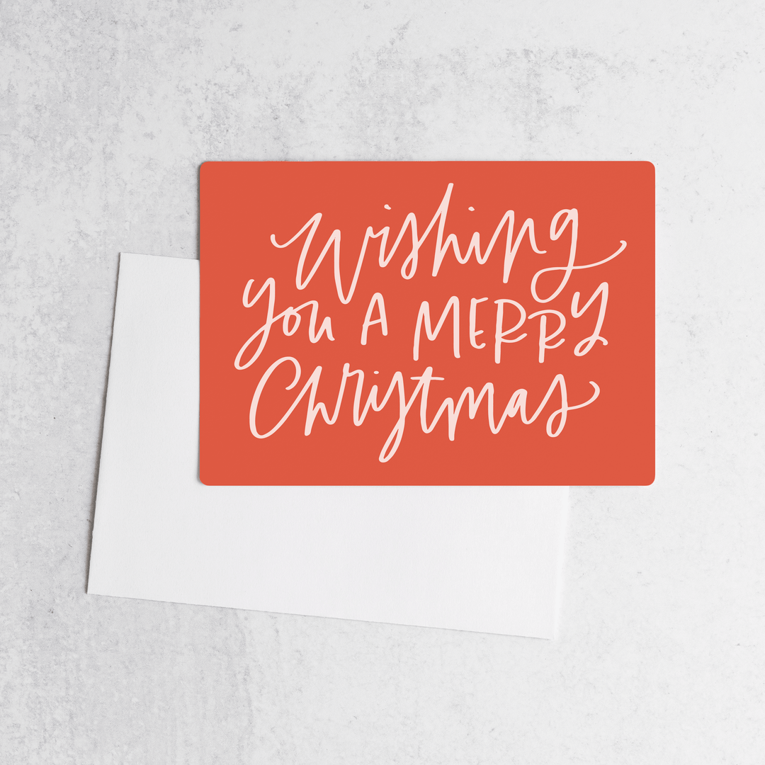 Customizable | Set of Wishing You a Merry Christmas Photo Mailers | Envelopes Included | M16-M006 Mailer Market Dwellings   