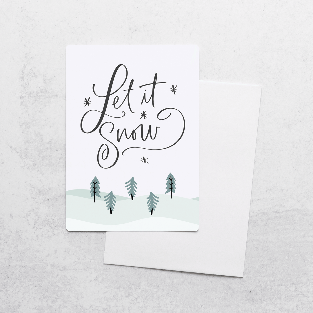 Customizable | Set of Let It Snow Photo Mailers | Envelopes Included | M15-M006 - Market Dwellings