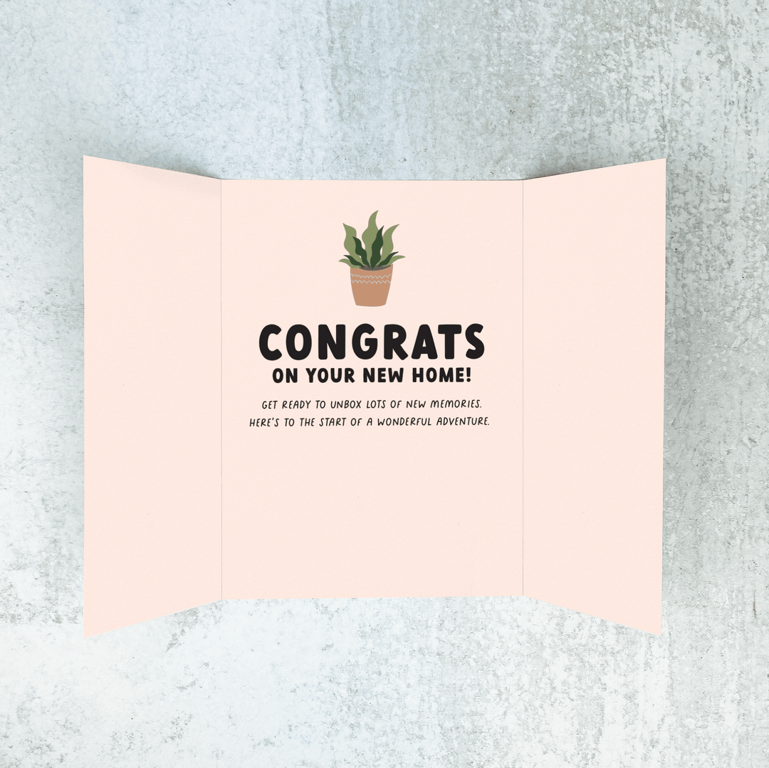 Set of Congrats on Your New Home! Greeting Cards | Envelopes Included | 6-GC008 - Market Dwellings