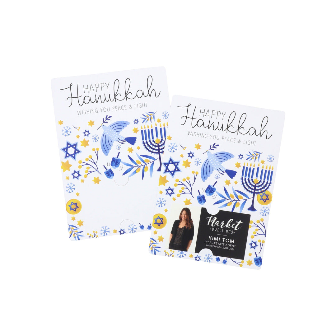 Set of "Happy Hanukkah" Colorful Mailer | Envelopes Included | M35-M007 - Market Dwellings