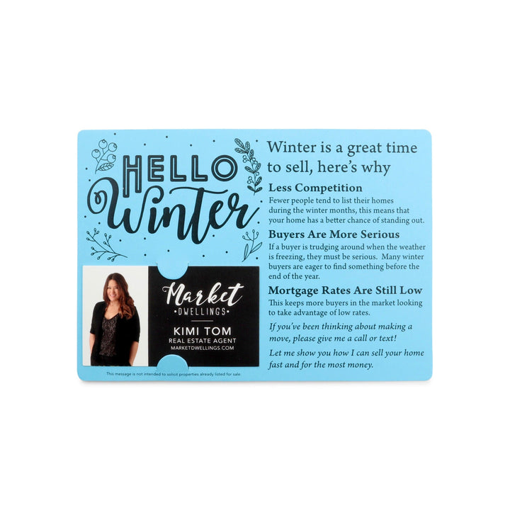 Set of "Hello Winter" Seasonal Mailer | Envelopes Included | M2-M004 - Market Dwellings