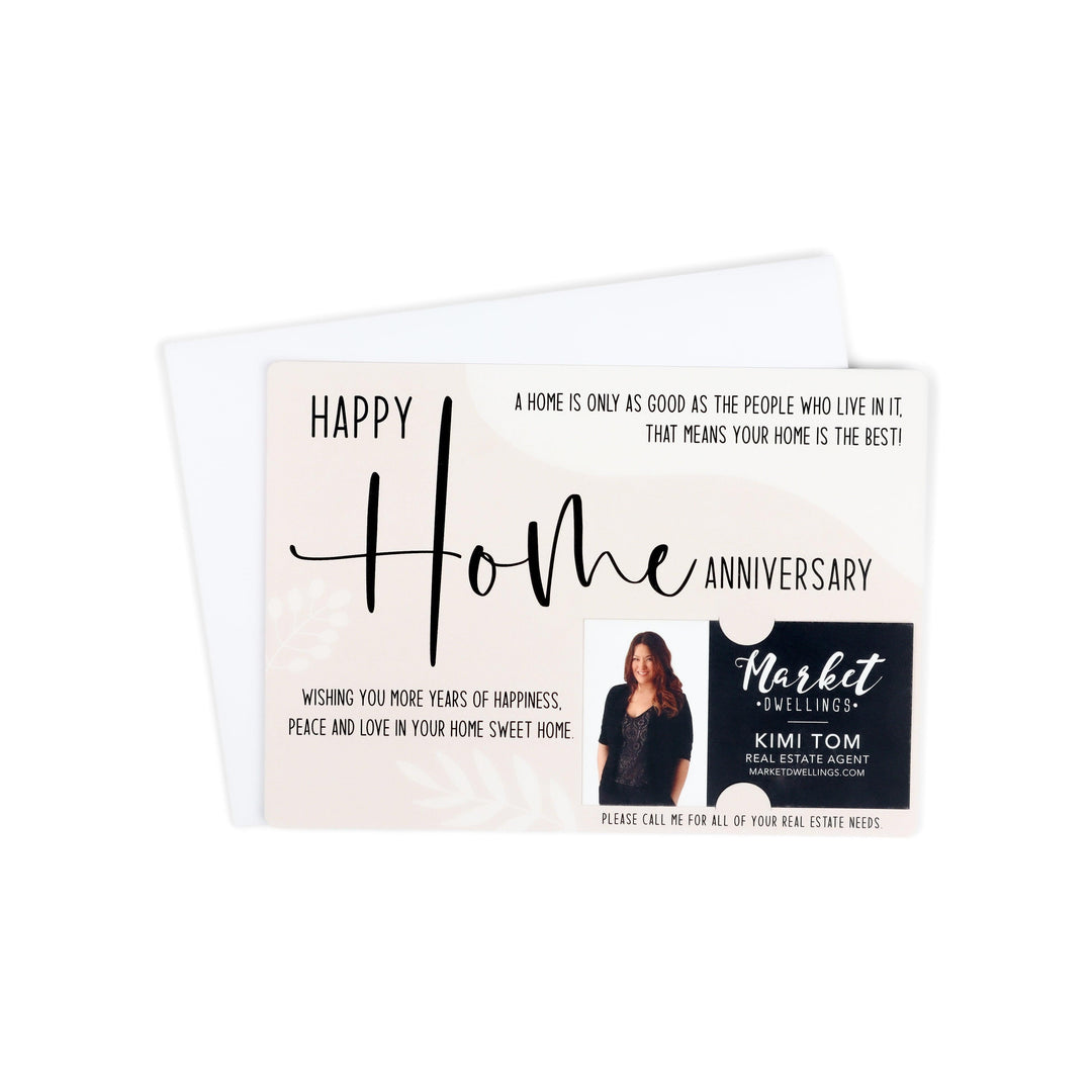 Set of "Happy Home Anniversary" Double Sided Mailers | Envelopes Included | M1-M003 - Market Dwellings