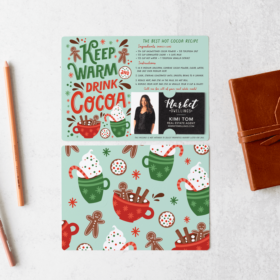 Set of Keep Warm and Drink Cocoa | Winter Christmas Mailers | Envelopes Included | M106-M003 Mailer Market Dwellings   