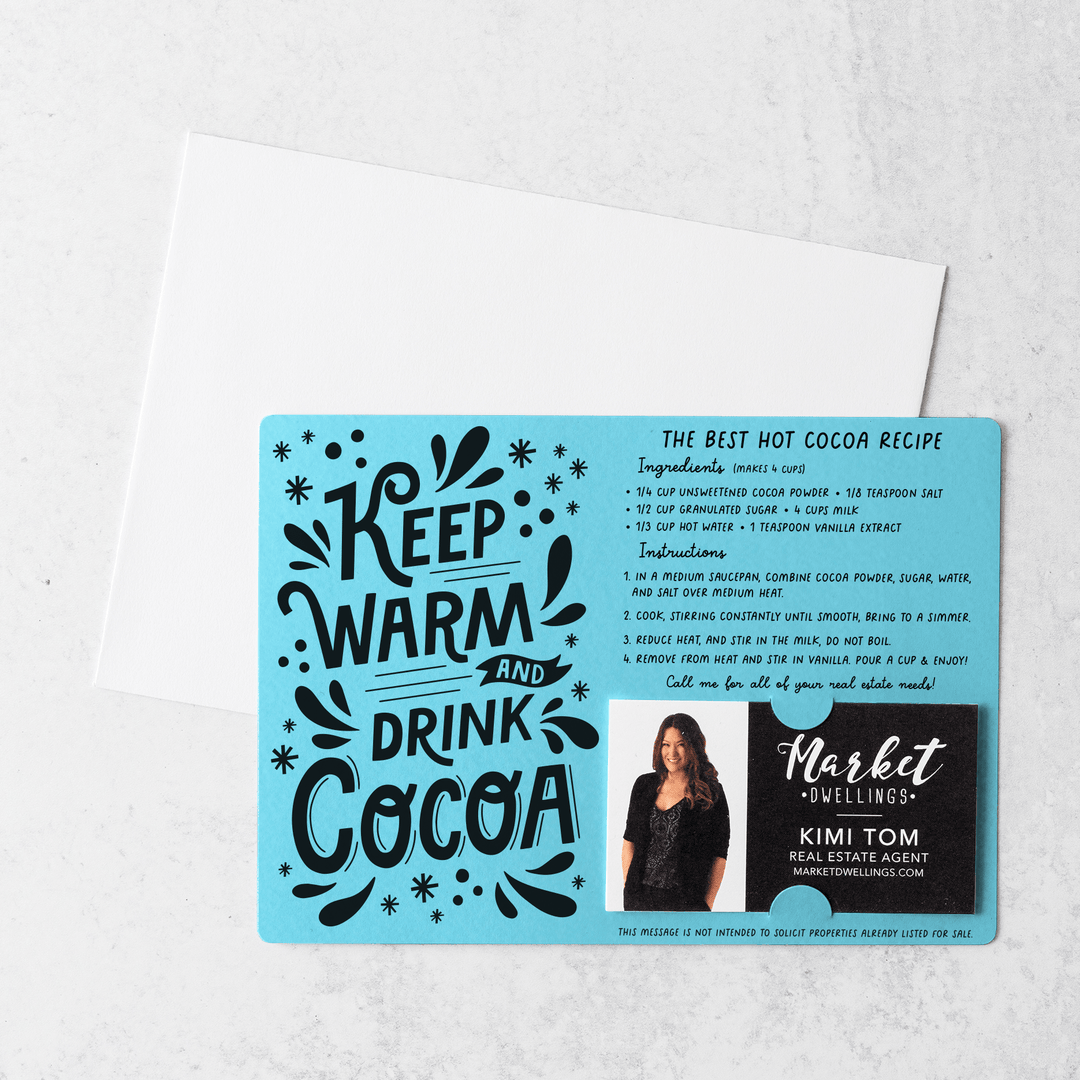 Set of Keep Warm and Drink Cocoa | Winter Christmas Mailers | Envelopes Included | M107-M003 - Market Dwellings