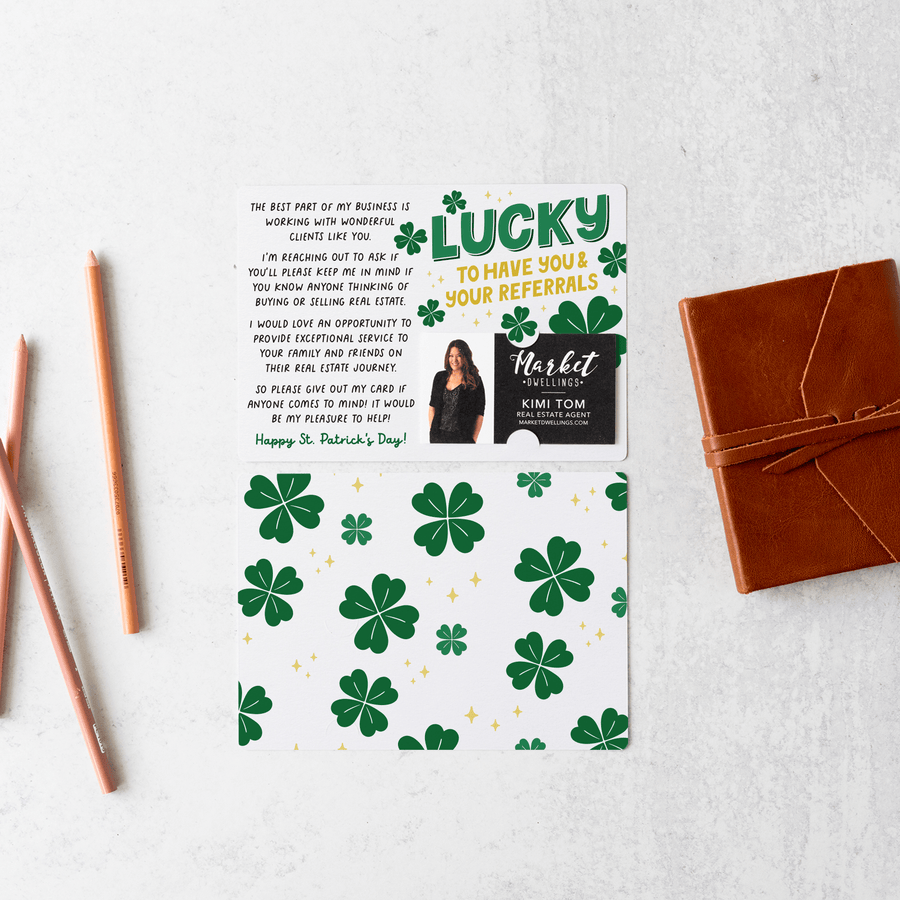 Set of Lucky To Have You & Your Referrals | St. Patrick's Day Mailers | Envelopes Included | M120-M003 Mailer Market Dwellings   