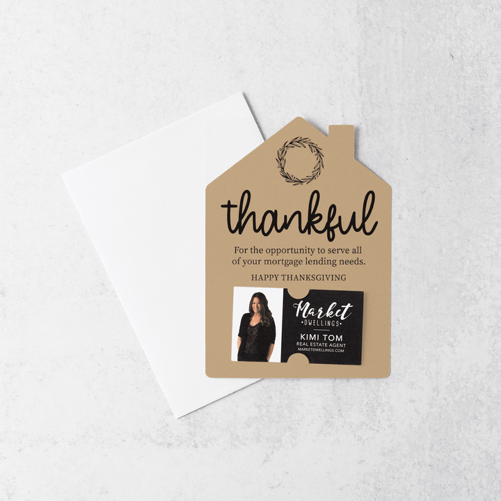 Set of Thankful Mortgage Thanksgiving Mailer | Envelopes Included | M16-M001 - Market Dwellings