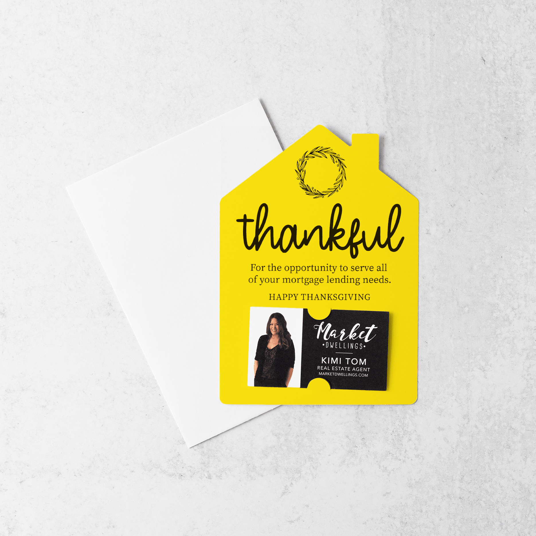 Set of Thankful Mortgage Thanksgiving Mailer Envelopes Included M1