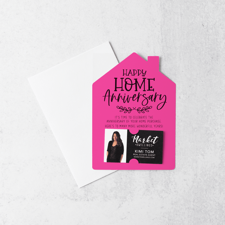 Set of Happy Home Anniversary Mailers | Envelopes Included | M24-M001 - Market Dwellings