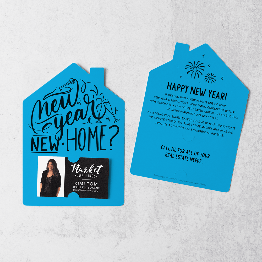 Set of New Year, New Home New Years Mailer | Envelopes Included | M28-M001 Mailer Market Dwellings ARCTIC  