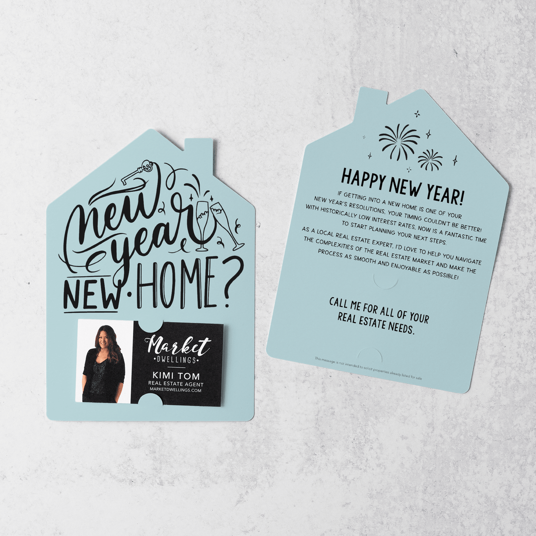 Set of New Year, New Home New Years Mailer | Envelopes Included | M28-M001 - Market Dwellings