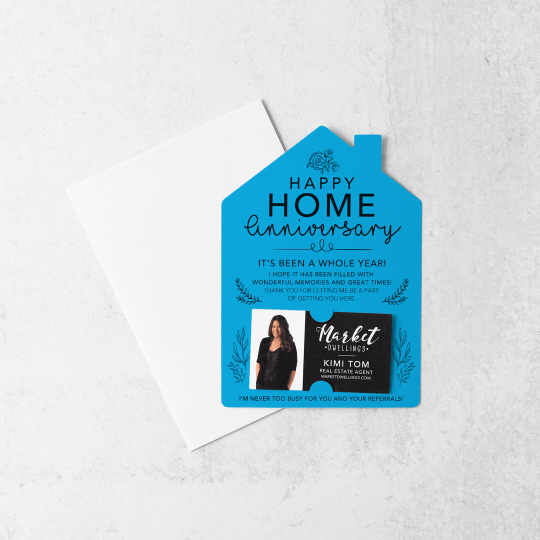 Set of Home Anniversary Real Estate Mailers | Envelopes Included | M34-M001 Mailer Market Dwellings ARCTIC  