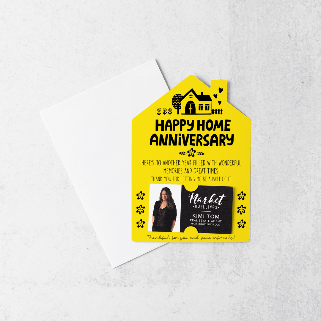 Set of Happy Home Anniversary Mailers | Envelopes Included | M36-M001 Mailer Market Dwellings LEMON  