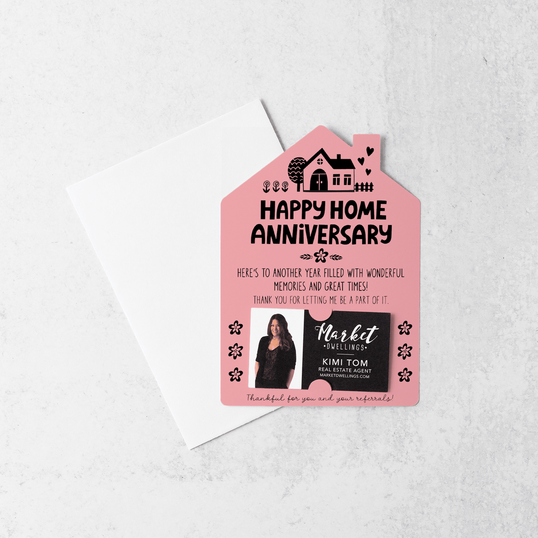 Set of Happy Home Anniversary Mailers | Envelopes Included | M36-M001 Mailer Market Dwellings LIGHT PINK  