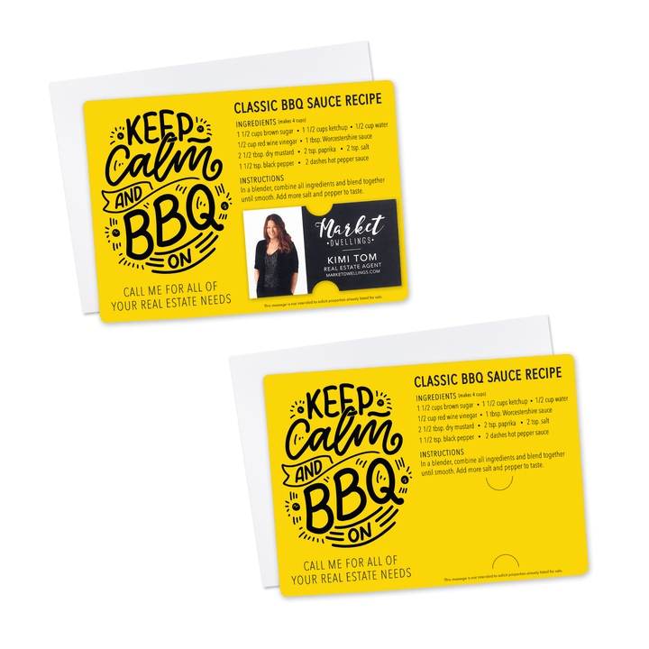 Set of "Classic BBQ Sauce" Recipe Mailer | Envelopes Included | M42-M003 - Market Dwellings