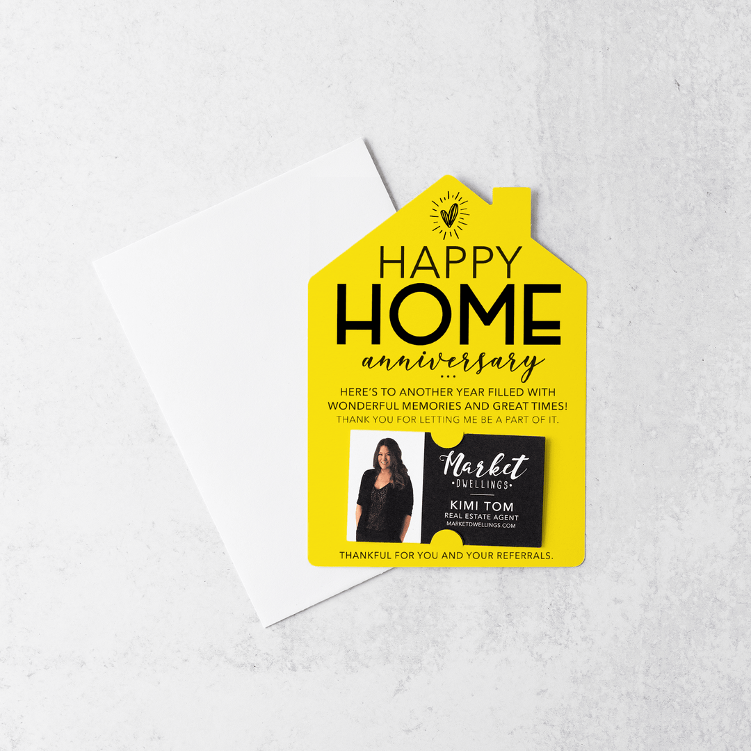 Set of Happy Home Anniversary Mailers | Envelopes Included | M5-M001 Mailer Market Dwellings LEMON  