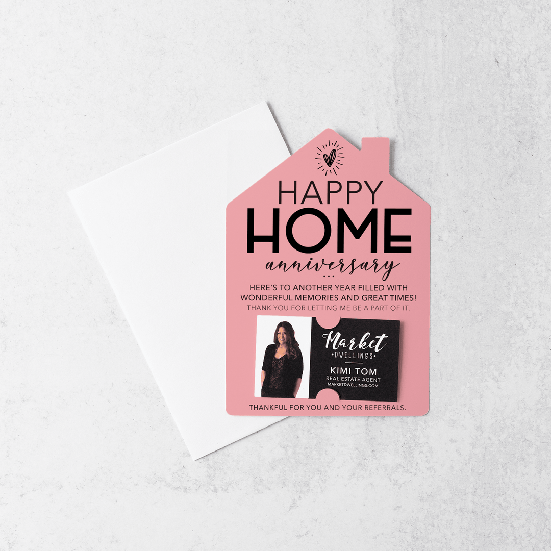 Set of Happy Home Anniversary Mailers | Envelopes Included | M5-M001 Mailer Market Dwellings LIGHT PINK  