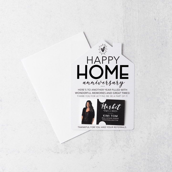 Set of Happy Home Anniversary Mailers | Envelopes Included | M5-M001 Mailer Market Dwellings WHITE  