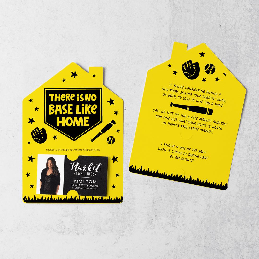 There is No Base Like Home Real Estate Mailers | Envelopes Included | M53-M001 Mailer Market Dwellings LEMON  