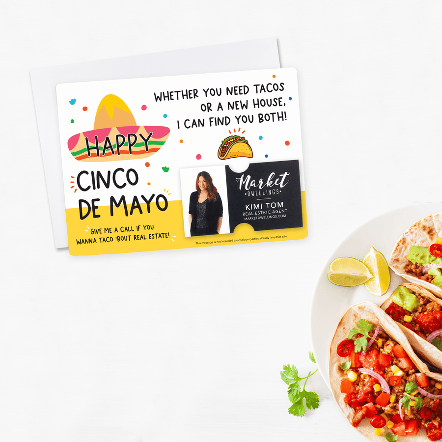 Set of "Happy Cinco de Mayo" Colorful Real Estate Mailer | Envelopes Included | M55-M003 - Market Dwellings