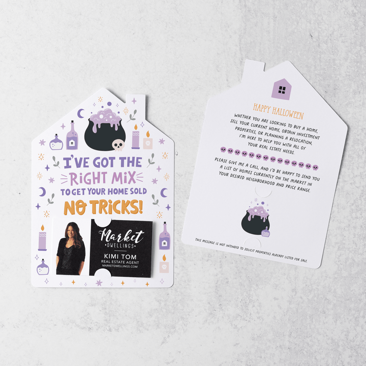 Set of I've Got The Right Mix To Get Your Home Sold | Halloween Mailers | Envelopes Included | M72-M001-AB - Market Dwellings