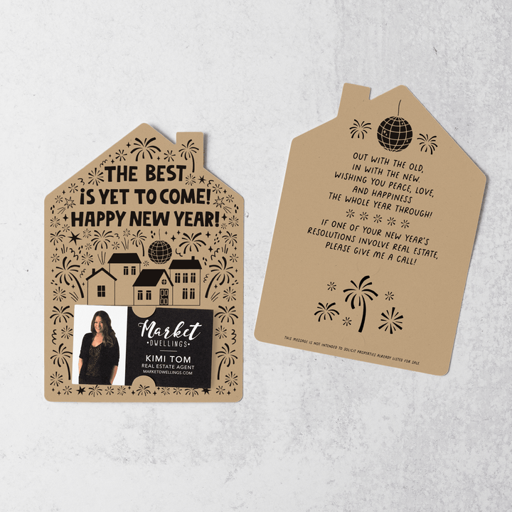 Set of The Best Is Yet To Come! Happy New Year! | New Year Mailers | Envelopes Included | M91-M001 - Market Dwellings