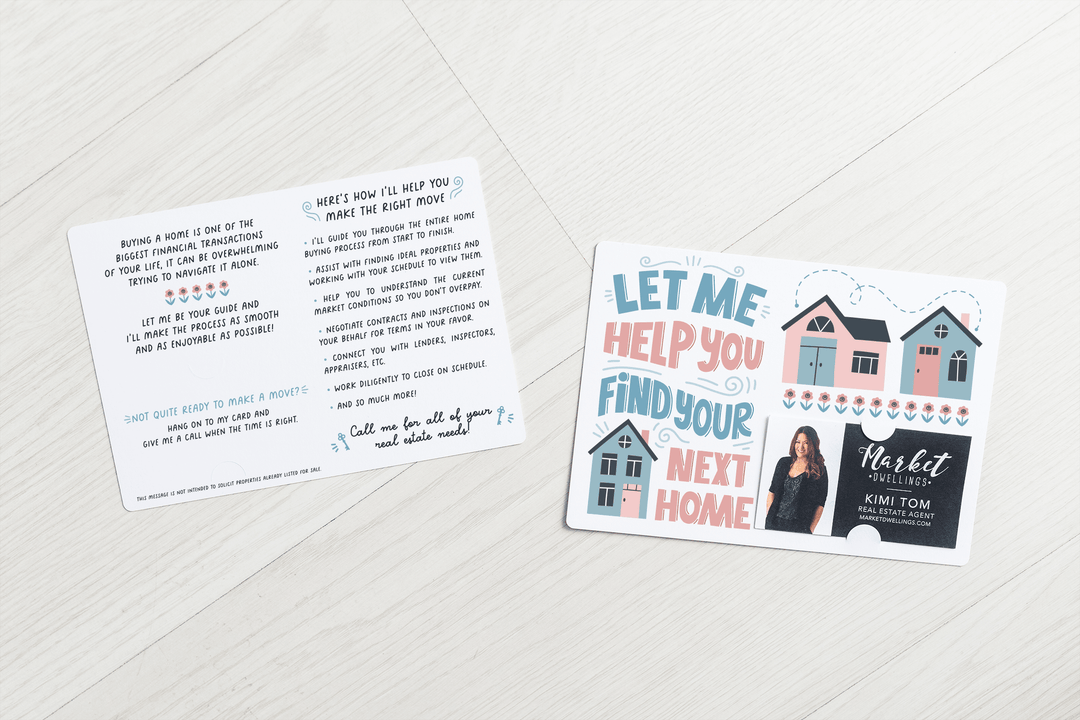 Set of "Let Me Help You Find Your Next Home" Mailers | Envelopes Included | M94-M003 - Market Dwellings