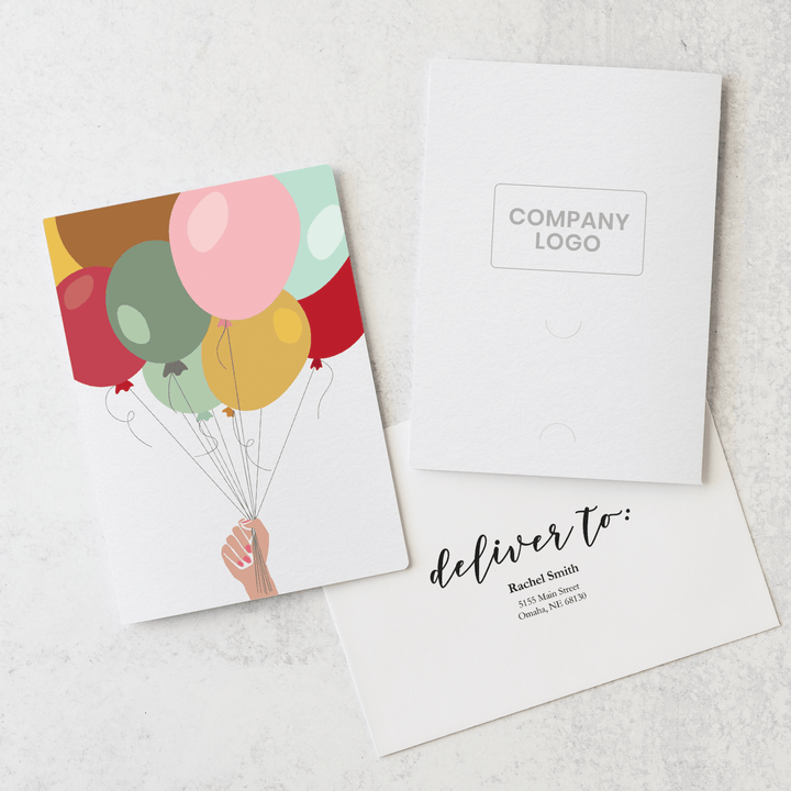 Customizable | Balloons Greeting Cards | Envelopes Included | MG-20-GC001 - Market Dwellings