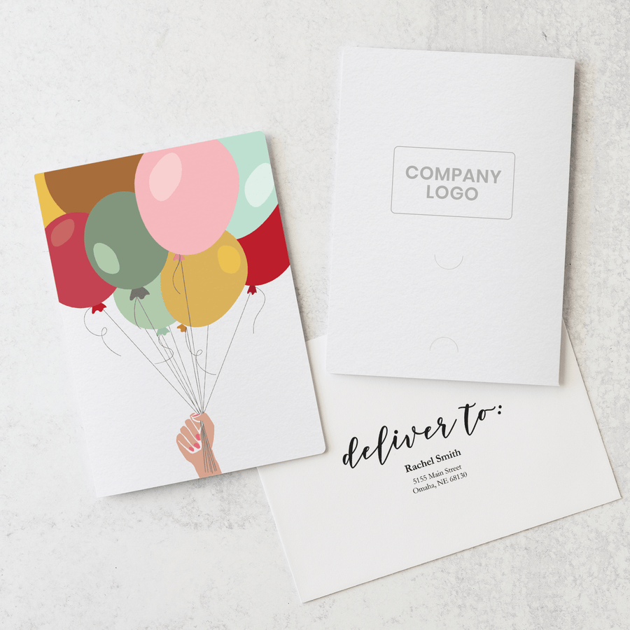 Customizable | Balloons Greeting Cards | Envelopes Included | MG-20-GC001 Greeting Card Market Dwellings   