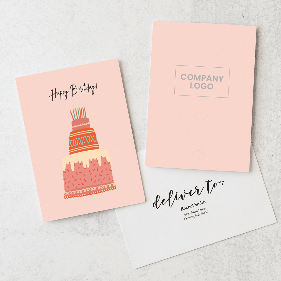 Customizable | Happy Birthday Cards | Envelopes Included | MG-9-GC001-AB Greeting Card Market Dwellings BLUSH  