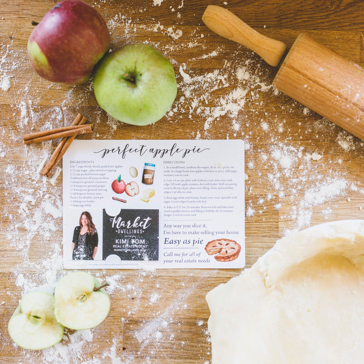 Set of "Perfect Apple Pie" Recipe Cards | Envelopes Included M10-M004 - Market Dwellings